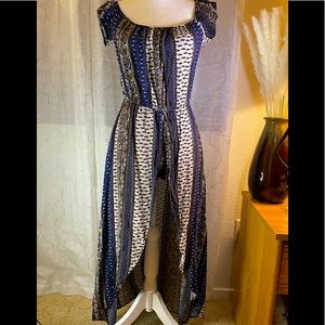 NWOT Ambiance Romper Split Maxi With Shorts